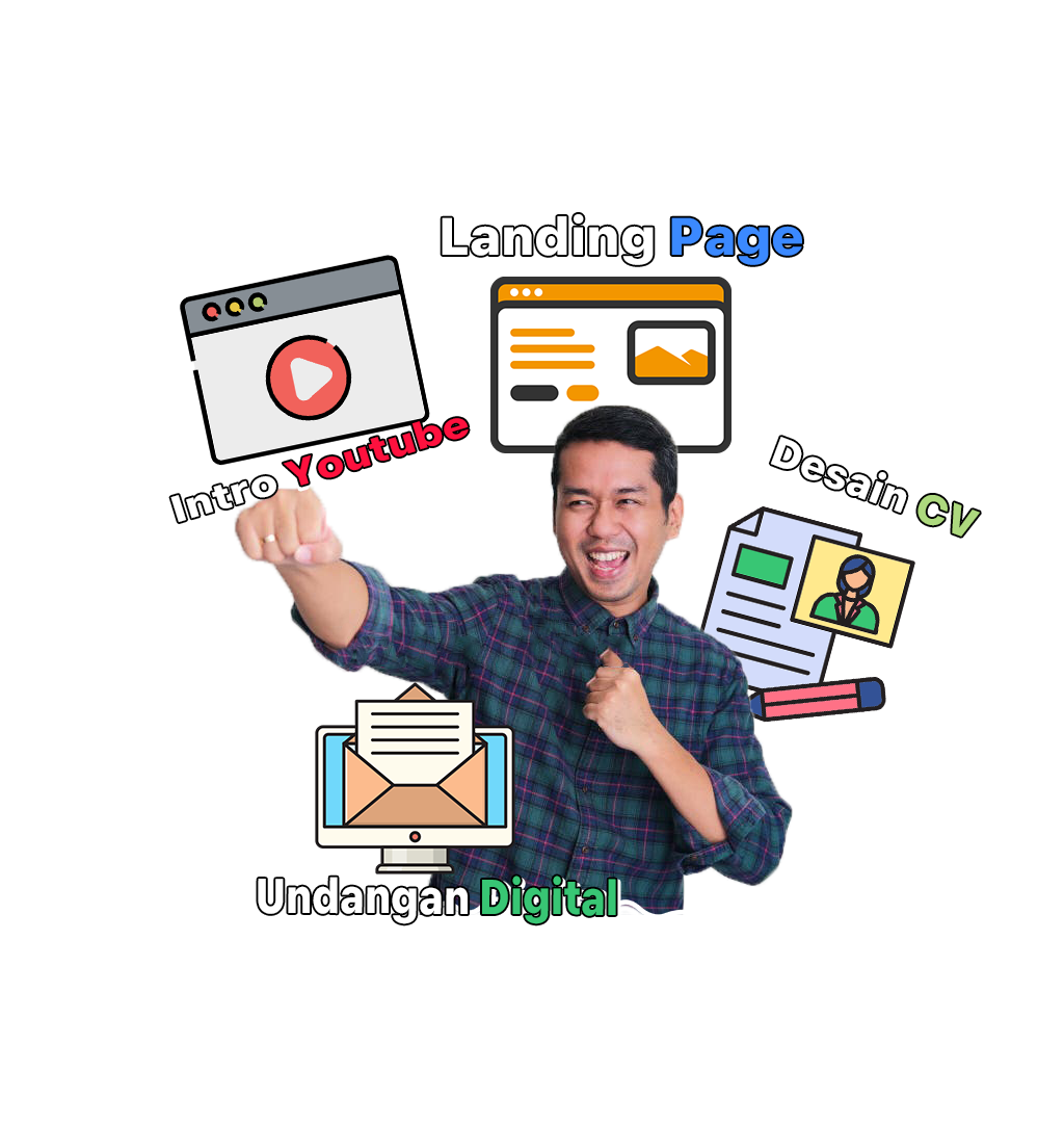 Jasa Pembuatan Landing Page, Intro Youtube, Desain CV, Undangan Digital